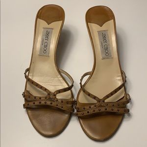 Jimmy Choo short brown heel
